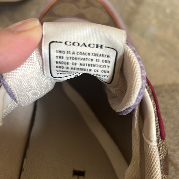 Womens size 10 Coach multi colored sneakers - Picture 7 of 7